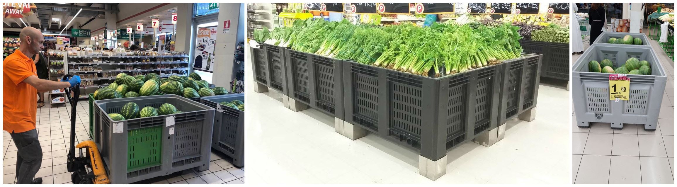 Rigid hdpe Bulk Pallet bin