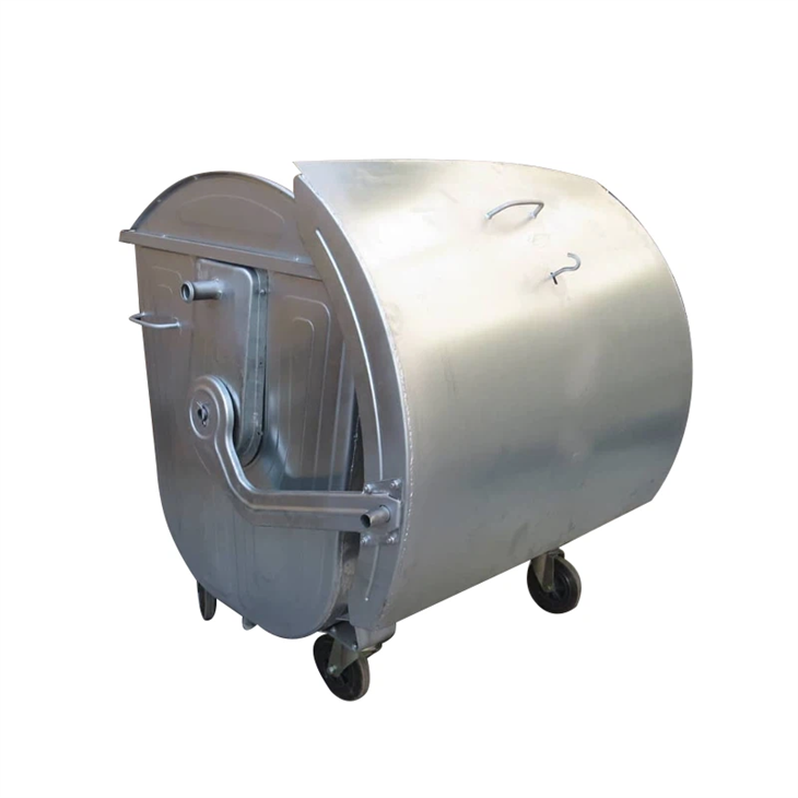 Cynhwysydd Sbwriel Olwyn Dur Di-staen